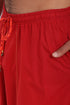 Harem pants in cotton with elastic waist and pockets